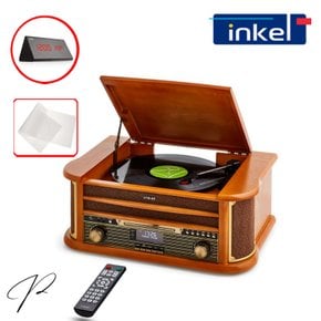 (이벤트) 인켈 IK-A2080LP 블루투스 턴테이블 CD 플레이어 오디오
