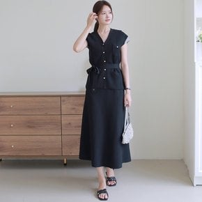 [최초가 89,900][르포엠]리아벨 비스코스 썸머 셋업 3종(베스트+스커트+머플러)