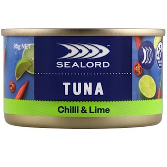  씨로드 칠리 앤 라임 참치 통조림 Sealord Chilli & Lime Tuna 95g 6개