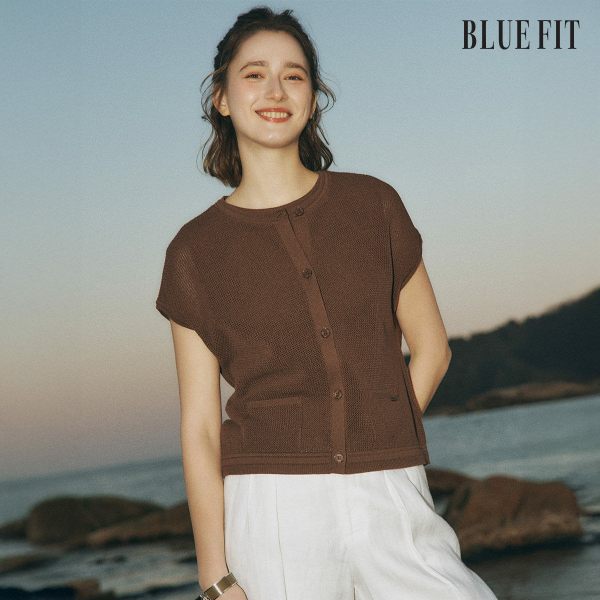 [미리주문10할인] 블루핏 크로셰 앙상블 (니트탑+가디건)