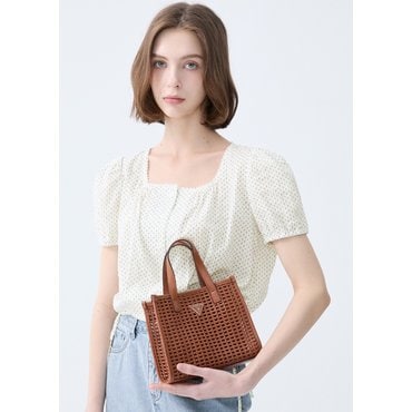 게스 브리기타 BRIGITTA 파우치 미니 토트백_BROWN  HP2A3A16