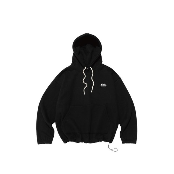 [기모선택] 스몰 드림 로고 스트링 후드 티셔츠 (블랙)