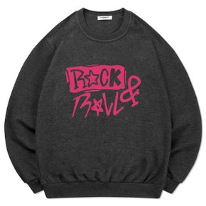 [일반/기모] 특양면 록 앤 롤 프린팅 맨투맨