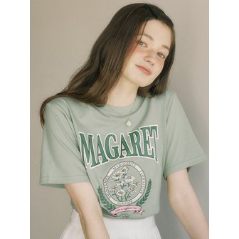 아워호프 Margaret Artwork T-shirt - Moss Green