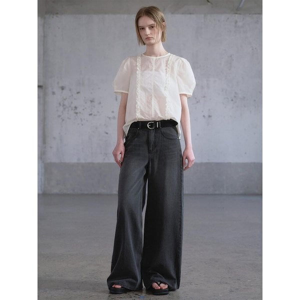 Volume Sleeve Frill Blouse  Ivory (KE6360M020)