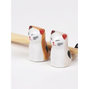고양이 수저 젓가락 받침 6개 세트