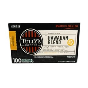 Tullys CoffeeTullys  커피  Tullys  커피  하와이안  블렌드  K컵  아라비카  커피  100개