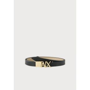 Armani Exchange 아르마니 익스체인지 플레이트 벨트 - 검정색/샌드색 7866357