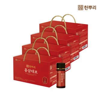 CJ웰케어 한뿌리 홍삼대보 100ml*10병 x 4개