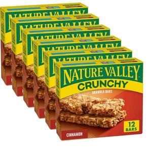 미국직구 Nature Valley 네이처밸리 크런치 시나몬 그래놀라바 12바 6팩 Granola Bars Crunchy C