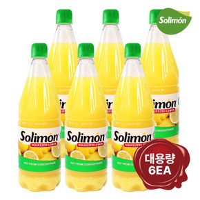 [솔리몬] 스페인 착즙 레몬즙 990ml(1리터)X6개 감성 캠핑 음식 홈바 하이볼 쿠시..[32023085]