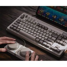 [최신출시]8Bitdo Retro87 M 레트로 기계식 키보드 3모드 연결 DIY전키핫스왑 슈퍼버튼포함