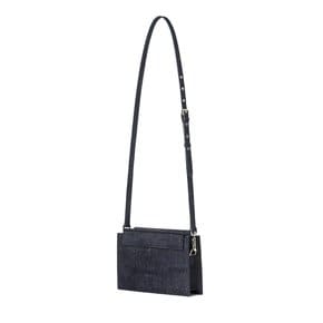 PAGES cork cross-body bag - navy