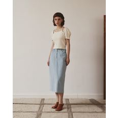 CORDUROY SKIRT SKY BLUE