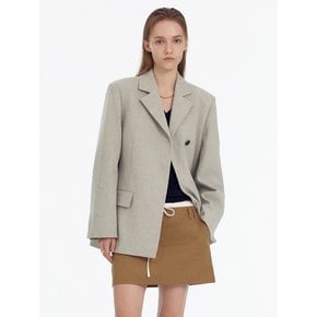 Oversized Herringbone Blazer_2color