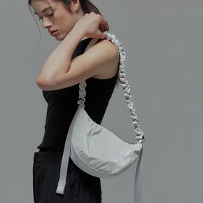 Daily Shirring Bag S Sleek White