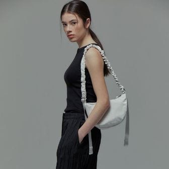 조셉앤스테이시 Daily Shirring Bag S Sleek White