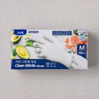 크린랩 니트릴장갑 M 100매