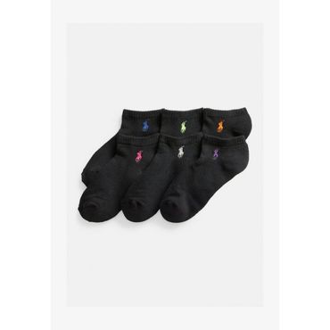 이스퀘어 5187780 Ralph Lauren LOW PROFILE SPORT SOCK 6 PACK - Socks black