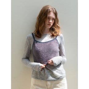 SOFT WOOL JERSEY T-SHIRT GREY