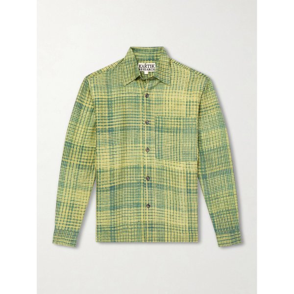 카틱 리서치 파타우디 체크 실크 셔츠 46376663162975517