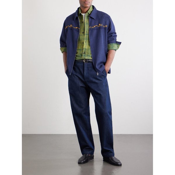 카틱 리서치 파타우디 체크 실크 셔츠 46376663162975517