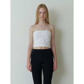 petal tube top - white