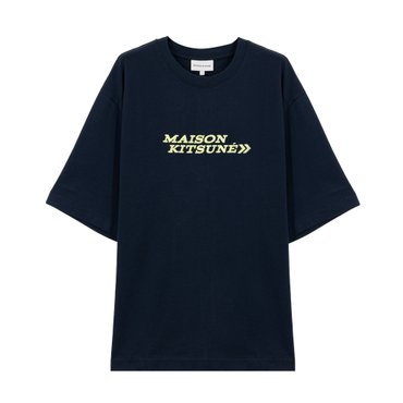 메종키츠네 고패스터 반팔 남성 라운드넥 티셔츠 MM00114KJ0119 P492 NAVY