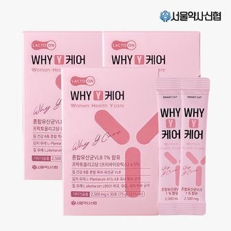 서울약사신협 WHY Y케어 질 유래 특허 유산균 2.5g 30포 3세트