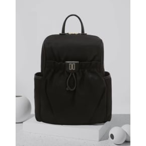DCBA6E334BK [HILTON] 블랙 앤틱 DD장식 나일론 백팩