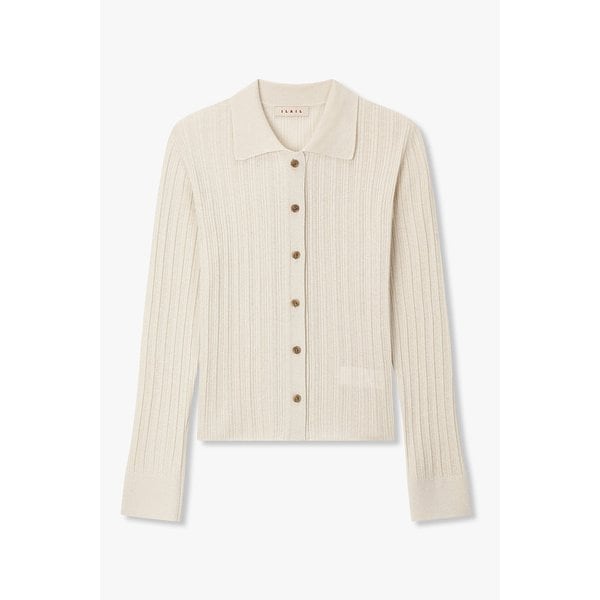 메탈릭 리브드 니트 가디건 IA16151150105