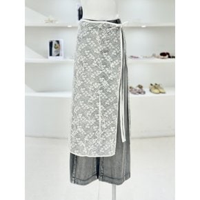 [여주점] 여성 레이스 레이어드 랩 스커트 (L253PSD006)