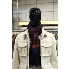 이태리직수입 2COLOR 알파카울모달혼방 스트라이프머플러 f-smuf541