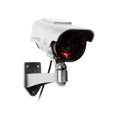 태양광 CCTV 모형 감시카메라 JH-100/페이크 방범카메라 방수 가짜CCTV_스티커&건전지 미포함