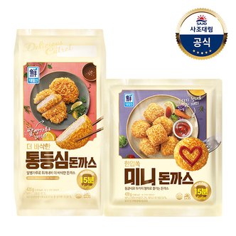 대림선 [대림냉동] 바삭한 통등심돈까스 420g+미니돈까스 420g