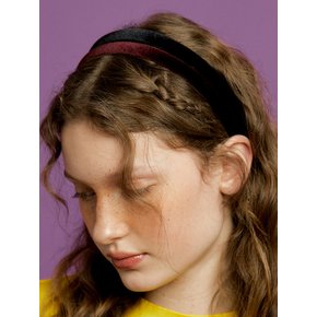 velvet round Hairband[5color]
