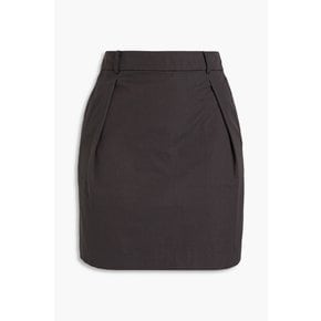 Vanessa pleated cotton mini skirt 그레이 1647597299022138