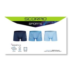 스포츠 베이직 남성 드로즈팬티 3종 세트 SCR6998