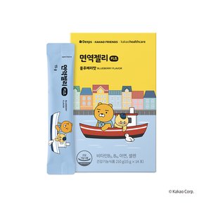 [9/22(화) 오후1시까지 주문시, 명절전 출고] [덴프스 × 카카오프렌즈] 면역젤리 키즈 (14일분) x 1BOX