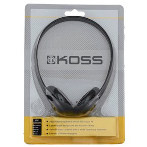 Koss KPH7 경량 휴대용 헤드폰 블랙