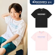 디스커버리키즈 [디스커버리] 키즈 에센셜 빅로고 냉감 반팔티셔츠 3종 택1_