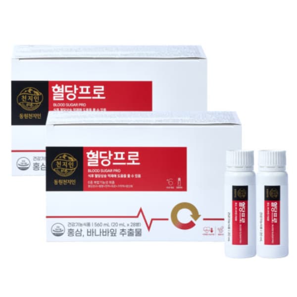 [동원천지인] 혈당프로 2개 세트 / 홍삼, 바나바잎 추출물 함유