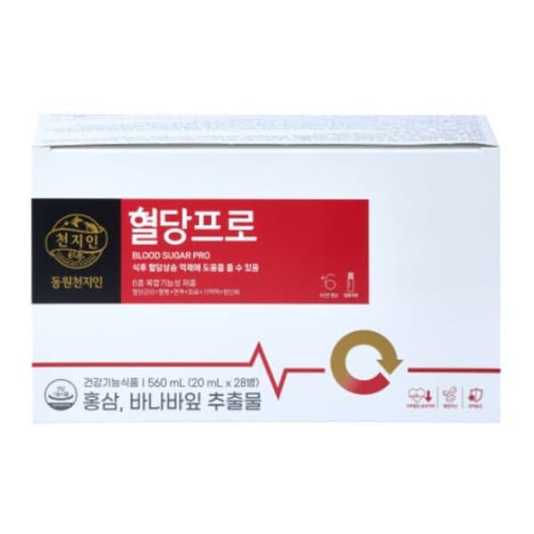 [동원천지인] 혈당프로 2개 세트 / 홍삼, 바나바잎 추출물 함유