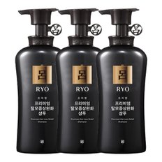 초의방 프리미엄 탈모증상케어 샴푸 490ml x3