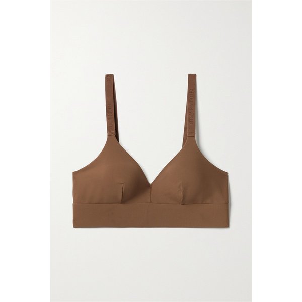 Naked Stretch-jersey Soft-cup Bra 브라운
