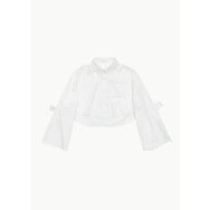 세실리에반센 24PS CECILIE BAHNSEN VINH SHIRT IN WHITE