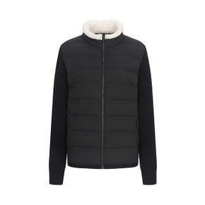 여성 소매 니트 다운 점퍼 블랙 (PCC640139)