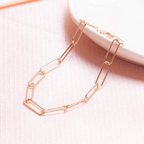 14K/18K 클립 체인 금 팔찌