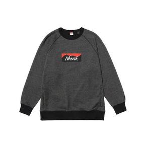 난가 긴팔 티셔츠 ECOHYBRIDBOXLOGOSWEATSHIRT BLACK DOM