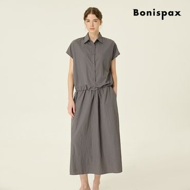 보니스팍스 카라 반팔 셔츠 밴딩 스커트 셋업 (XP7ST002M0)